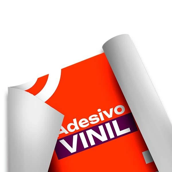 Adesivo em vinil branco